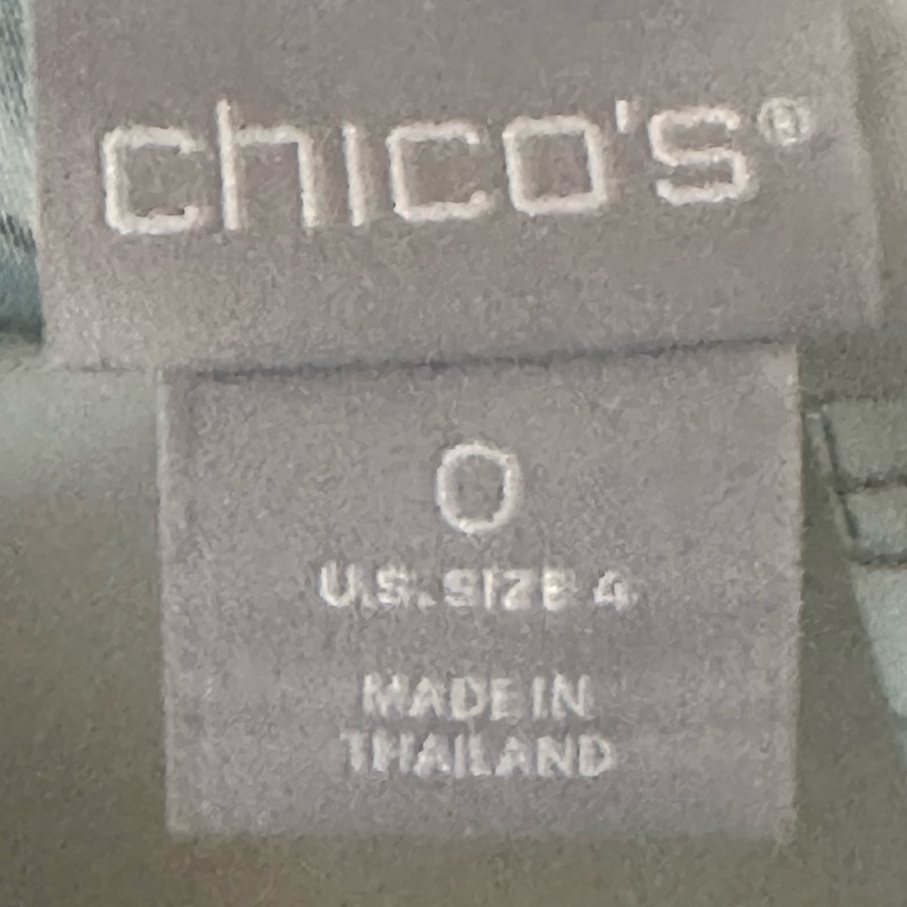 Chicos Bow & Grommet women’s tunic top, size 4, - Picture 5 of 5